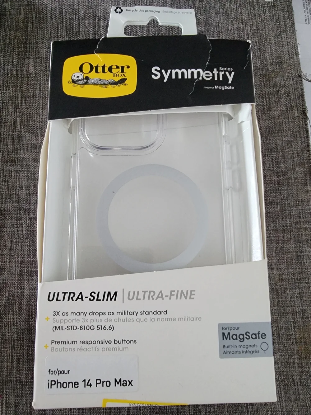 OtterBox Symmetry Series Clear MagSafe Case for iPhone 14 Pro Max - Clear